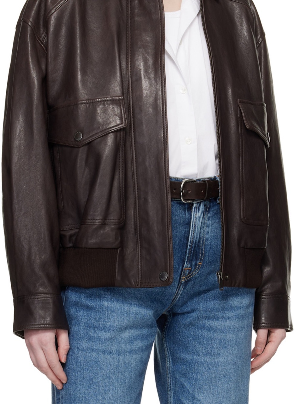 Weekend Max Mara wkabingo Dark Brown Leather Belt